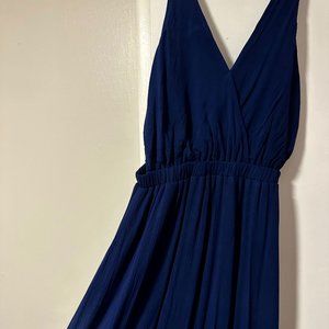 Lulus | Dresses | Lulus Navy Blue Maxi Dress | Poshmark